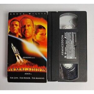 Armageddon VHS Movie 1998 Sci Fi Disaster Bruce Willis PG 13